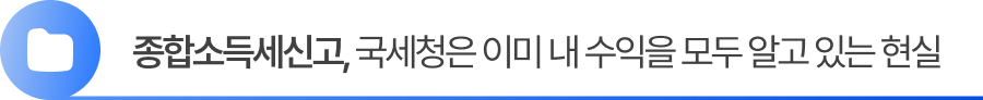 종합소득세신고, 국세청이 내 수익을 이미 다 알고 있다는 현실